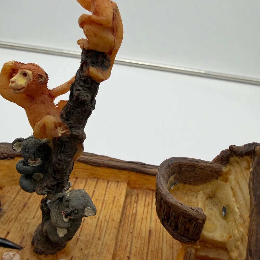 Noah's Ark Resin Figurine Animal Pairs Religious Collectible Home Decor